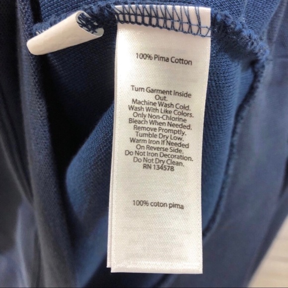 Vineyard Vines Men’s Saltwater Half Zip Salwater Pullover Navy Blue Size XS - Picture 5 of 7